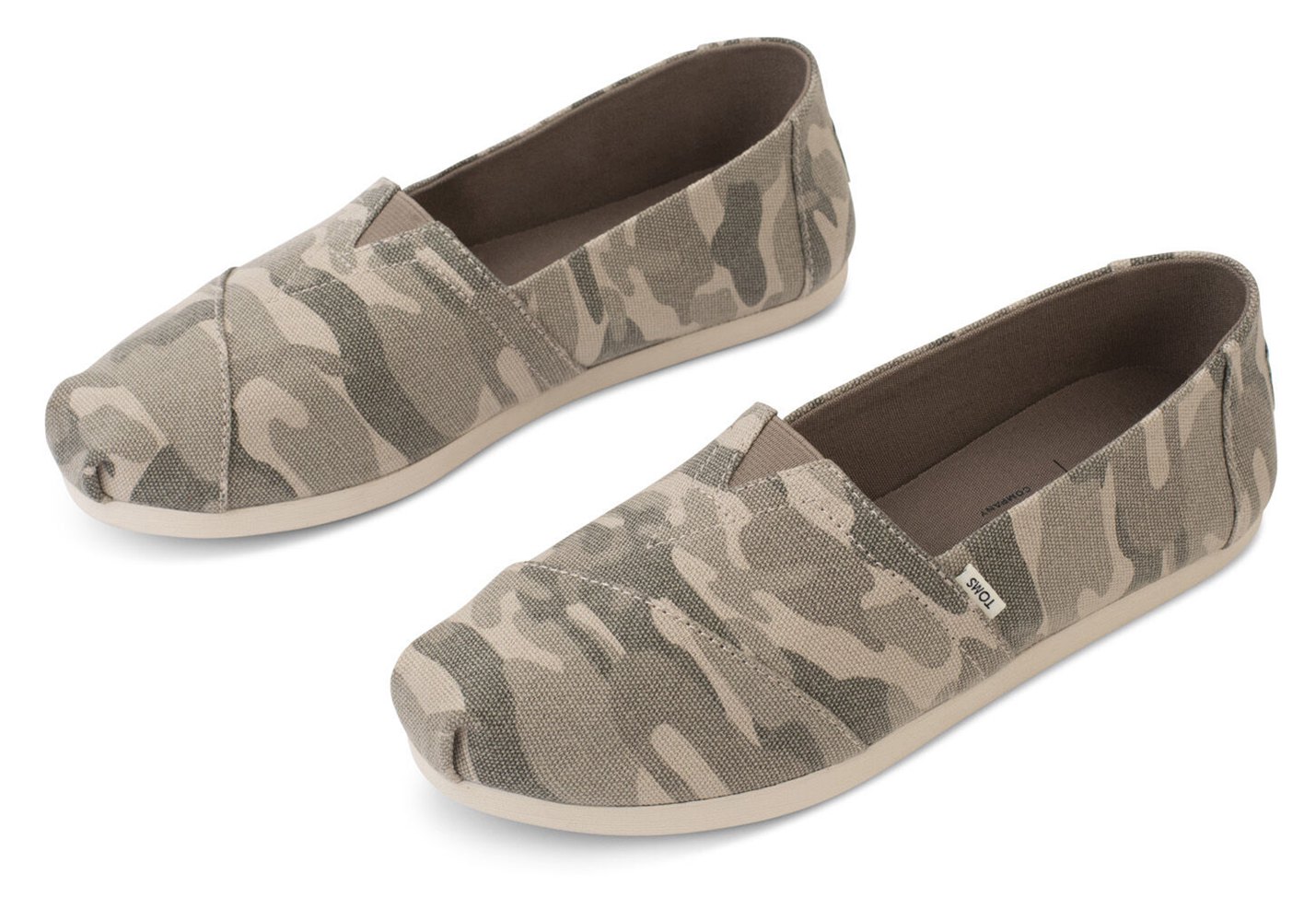 Toms Espadryle Damskie Szare - Alpargata Camo - 54GXYMBWU